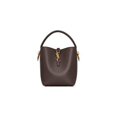 YSL LE 37 SMALL IN SHINY LEATHER 749036200351 (17*20*13cm)